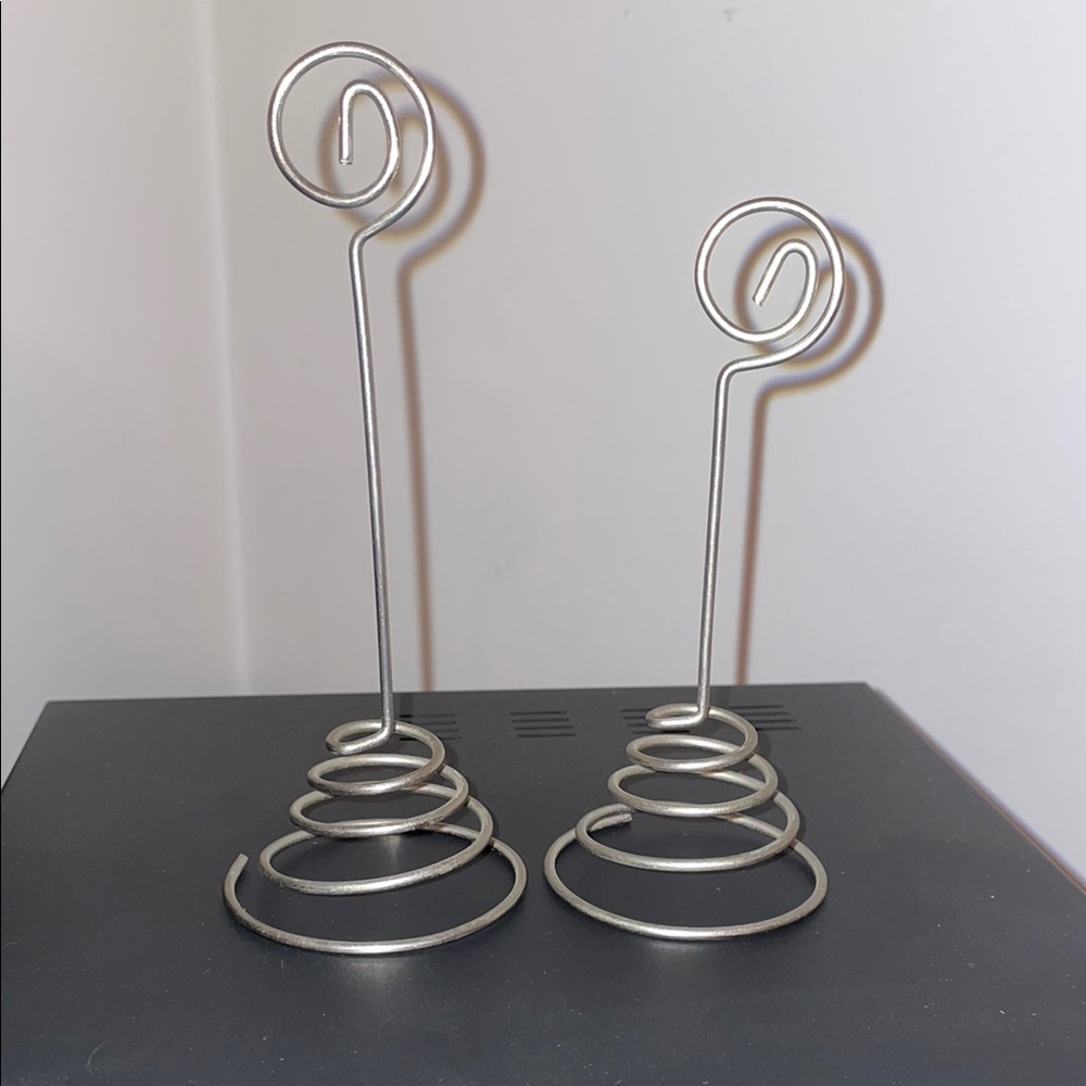 Stylish Silver Spiral Holders